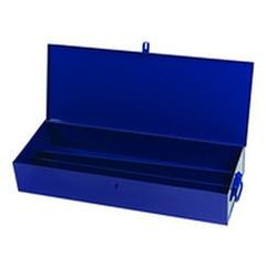 30-1/4 x 8-1/8 x 4-3/4" Blue Toolbox - Industrial Tool & Supply