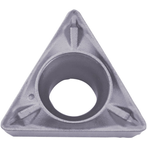 TCMX 2151 WP PR1725, 1/64″ Corner Radius, 3/32″ Thick, 1/4″ Inscribed Circle, MEGACOAT NANO PLUS, 60 Degree Triangle, Turning Indexable Insert