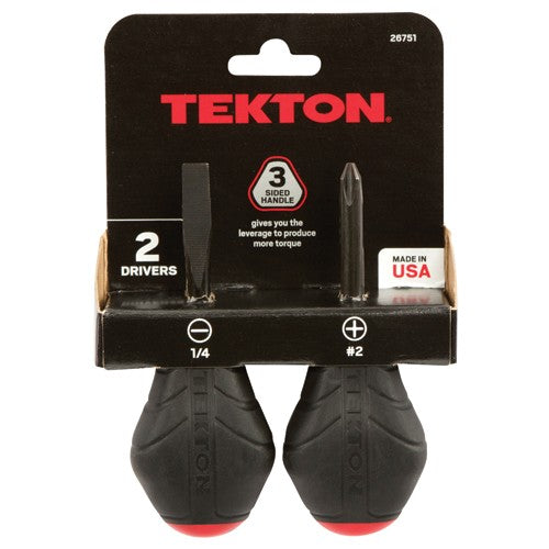 2 Piece Stubby Screwdriver Set - Industrial Tool & Supply