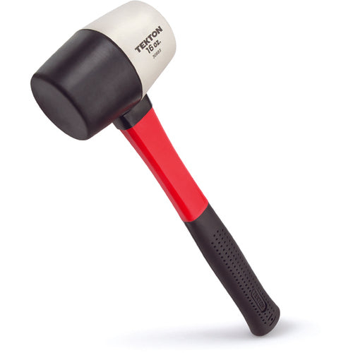 Tekton 16 Oz. White/Black Rubber Mallet Fiberglass Handle - Industrial Tool & Supply