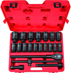 Tekton 22-Pc. 3/4" Dr Deep Impact Socket Set (Sae) - Industrial Tool & Supply