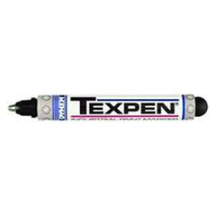 Texpen Medium Marker - Stainless Steel Ball Tip - Black - Industrial Tool & Supply