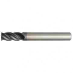 1x1x3x6 4FL Square Carbide End Mill-Round Shank-TiAlN - Industrial Tool & Supply