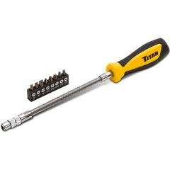 9 Piece Flexible Driver and Bit Set - Industrial Tool & Supply