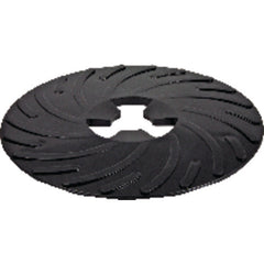 3M Disc Pad Face Plate Ribbed 81733 5″ Hard Black - Industrial Tool & Supply