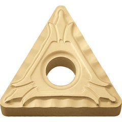 TNMG 331 XP CCX, 1/64″ Corner Radius, 3/16″ Thick, 3/8″ Inscribed Circle,  TiCl2O3/Tin, 60 Degree Triangle, Turning Indexable Insert