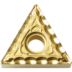 TNMG 331 XQ PV730, 1/64″ Corner Radius, 3/16″ Thick, 3/8″ Inscribed Circle, TiAlN/TiN, 60 Degree Triangle, Turning Indexable Insert