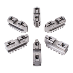 Hard Master Jaws for Scroll Chuck 6" 6-Jaw 6 Pc Set - Industrial Tool & Supply