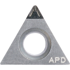 TPMT 222 AP KPD001, 1/32″ Corner Radius, 1/8″ Thick, 1/4″ Inscribed Circle, 60 Degree Triangle, Turning Indexable Insert