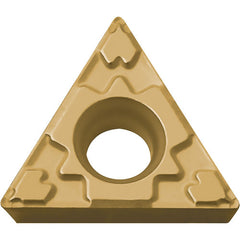 TPMT 222 GP CA025P, 1/32″ Corner Radius, 1/8″ Thick, 1/4″ Inscribed Circle, TiCl2O3/TiN, 60 Degree Triangle, Turning Indexable Insert