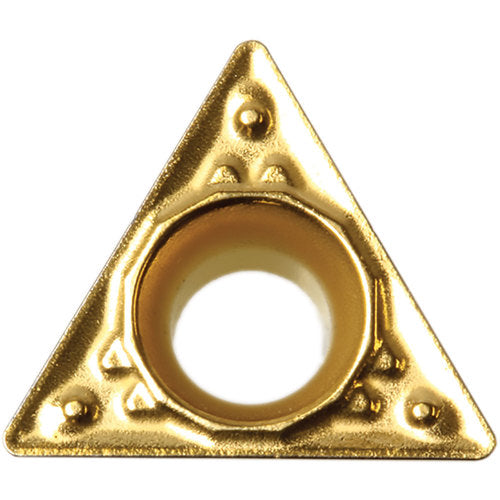 TPMT 18151 HQ CA025P, 1/64″ Corner Radius, 3/32″ Thick, 7/32″ Inscribed Circle, TiCl2O3/TiN, 60 Degree Triangle, Turning Indexable Insert