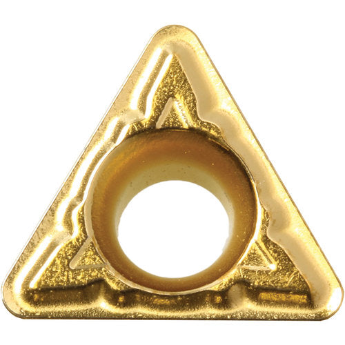 TPMT 222 XQ CA025P, 1/32″ Corner Radius, 1/8″ Thick, 1/4″ Inscribed Circle, TiCl2O3/TiN, 60 Degree Triangle, Turning Indexable Insert