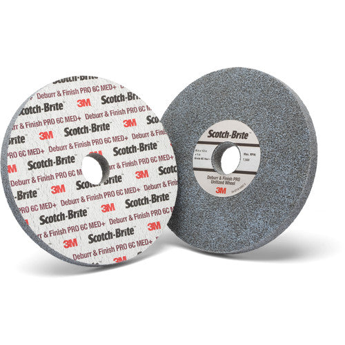 Scotch-Brite Deburr and Finish PRO Unitized Wheel 8C Coarse+ 8″ × 1″ × 1 1/4″