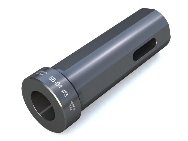 Taper Drill Sockets: Morse Taper - (Overall Length: 4") (Shank Dia: 32mm) - Part #: CNC 86-03#3M - Industrial Tool & Supply