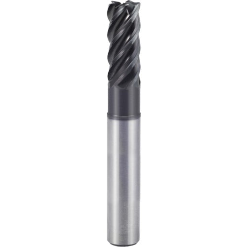 1″ × 1″ × 1 1/4″ × 6″ 5 Flute 0.1250″ C/R Carbide End Mill-Plain Shank - Y-Coating