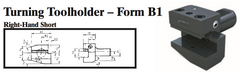 VDI Turning Toolholder - Form B1 (Right-Hand Short) - Part #: CNC86 21.2516.1 - Industrial Tool & Supply