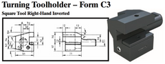 VDI Turning Toolholder - Form C3 (Square Tool Right-Hand Inverted) - Part #: CNC86 33.5032 - Industrial Tool & Supply