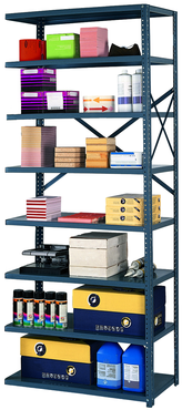 36 x 18 x 85'' (8 Shelves) - Open Style Add-On Shelving Unit - Industrial Tool & Supply