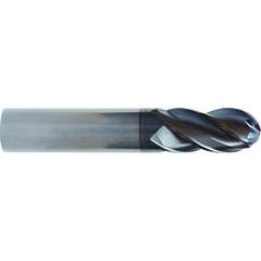 1/2x1/2x5/8x2-1/2 4 Flute Ball Nose TuffCut® XT HP End Mill ALtima® Blaze Coated - Industrial Tool & Supply