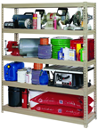 60 x 18 x 72" (5 Shelves) - Heavy Duty Boltless Storage Shelving - Industrial Tool & Supply