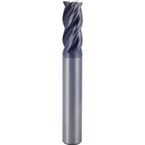 3/4″ × 3/4″ × 3 1/4″ × 6″ 4 Flute Square End Carbide End Mill-Plain Shank - Y-Coating - Exact Industrial Supply