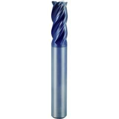 3/8 x 3/8 x 1/2 x 2-1/2 w/.010R 4 Flute Carbide End Mill - V7 Plus A - Industrial Tool & Supply