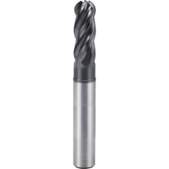 1″ × 1″ × 1 1/8″ × 4″ 4 Flute Square End Carbide End Mill-Plain Shank - Y-Coating