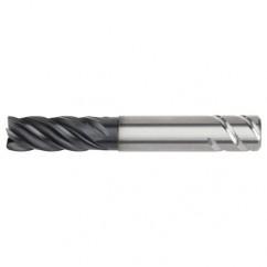 1/2x1/2x1-1/4x2-1/4x4 .030R 5FL Carbide End Mill-Weldon Shank-AlTiN - Industrial Tool & Supply