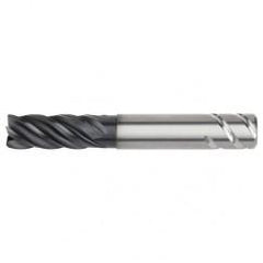 5/8x5/8x1-1/4x2-1/4x4 .030R 5FL Carbide End Mill-Round Shank-AlTiN - Industrial Tool & Supply