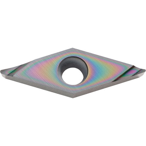 VCGT 332 A3 PDL010, 1/32″ Corner Radius, 3/16″ Thick, 3/8″ Inscribed Circle, C, 35 Degree Diamond, Turning Indexable Insert