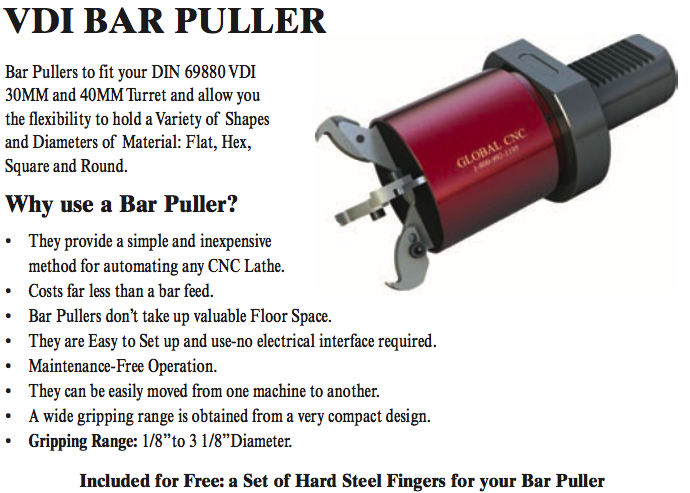 VDI BAR PULLER - Part #: BP85.30 - Industrial Tool & Supply