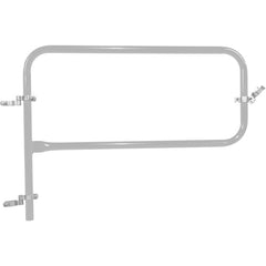 Silver Pipe Safety Railing Gate-P Shaped 48 × 36