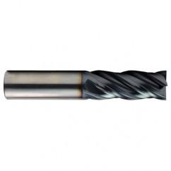 3/8 x 3/8 x 1/2 x 2-1/2 4Fl  Square Carbide End Mill - TiALN - Industrial Tool & Supply