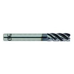 1/4 x 1/4 x 3/4 x 2-1/2 5Fl .060 C/R Carbide End Mill - TiALN - Industrial Tool & Supply