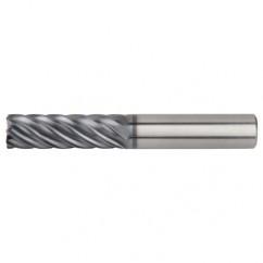 1/2x1/2x1-1/2x3-1/2 .060R 7FL Carbide End Mill-Round Shank-AlTiN - Industrial Tool & Supply