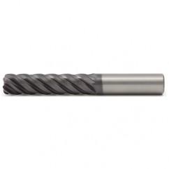 1/4x1/4x1x3 5FL Square Carbide End Mill-Round Shank-AlTiN - Industrial Tool & Supply