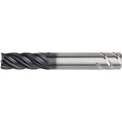 3/4x3/4x1-1/2x4 5FL Square Carbide End Mill-Round Shank-AlTiN - Industrial Tool & Supply