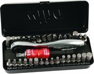 34PC COMPACT BIT SET W/REV RATCHET - Industrial Tool & Supply