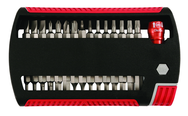 31 Piece - Slotted 5.5; 6.5; 8.0mm Phillips #0-3; Torx T6-T25; Hex Metric 2.0-6.0mm Hex Inch 5/64-1/4" - Magnetic 1/4" Bit Holder - Insert Bit Set in XSelector Storage Box - Industrial Tool & Supply