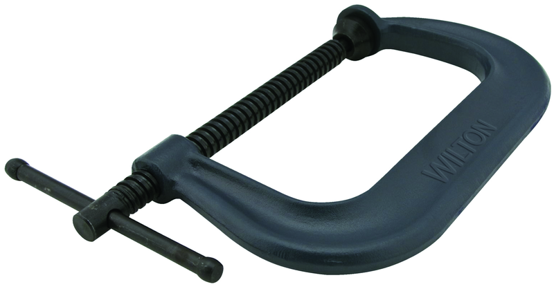 406, 400 Series C-Clamp 0" - 6-1/16" Jaw Opening, 4-1/8" Throat Depth - Industrial Tool & Supply