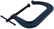 4406, 4400 Series Forged C-Clamp - Extra Deep-Throat, Regular-Duty, 0" - 6" Jaw Opening, 5" Throat Depth - Industrial Tool & Supply