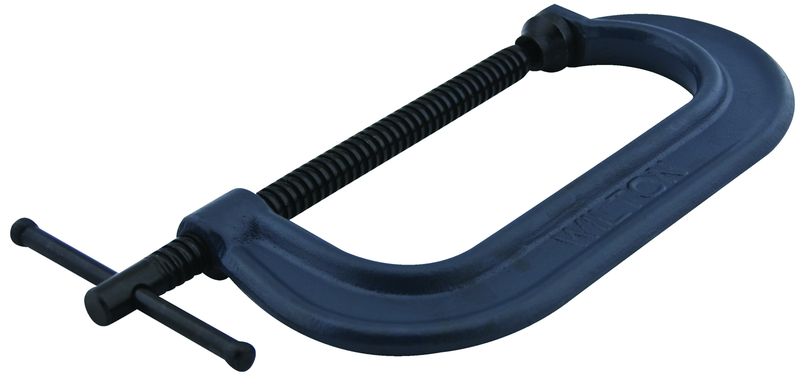 812, 800 Series C-Clamp, 1-1/8" - 12" Jaw Opening, 3-7/8" Throat Depth - Industrial Tool & Supply