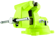 1550, High-Visibility Safety Vise, 5" Jaw Width, 5-1/4" Jaw Opening - Industrial Tool & Supply