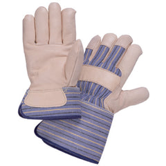 Size XL Grain Leather Palm Safety Cuff Glove Y2008XL - Industrial Tool & Supply