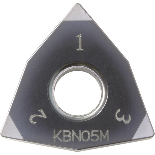 WNGA 432 ME KBN25M, 1/32″ Corner Radius, 3/16″ Thick, 1/2″ Inscribed Circle, MEGACOAT, Trigon, Turning Indexable Insert