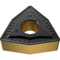 WNMG 432 UR YG3020, 1/32″ Corner Radius, 3/16″ Thick, 1/2″ Inscribed Circle, CVD, Trigon, Turning Indexable Insert