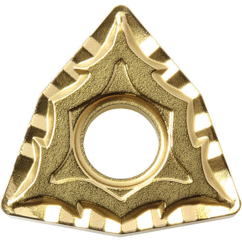WNMG 431 CQ PV720, 1/64″ Corner Radius, 3/16″ Thick, 1/2″ Inscribed Circle, TiCN (MEGACOAT NANO), 80 Degree Trigon, Turning Indexable Insert