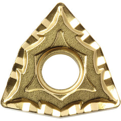 WNMG 431 CQ PV720, 1/64″ Corner Radius, 3/16″ Thick, 1/2″ Inscribed Circle, TiCN (MEGACOAT NANO), 80 Degree Trigon, Turning Indexable Insert