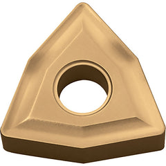 WNMG 432 CA025P, 1/32″ Corner Radius, 3/16″ Thick, 1/2″ Inscribed Circle, TiCl2O3/TiN, 80 Degree Trigon, Turning Indexable Insert