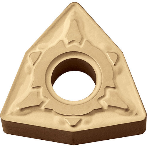 WNMG 432 GT CA025P, 1/32″ Corner Radius, 3/16″ Thick, 1/2″ Inscribed Circle, TiCl2O3/TiN, 80 Degree Trigon, Turning Indexable Insert
